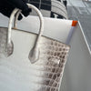 BIRKIN 25 MATTE NILOTICUS CROCODILE LEATHER HIMALAYA WITH PALLADIUM HARDWARE (PHW)