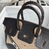 BIRKIN 25 MATTE MISSISSIPPIENSIS ALLIGATOR LEATHER GRAPHITE WITH PALLADIUM HARDWARE (PHW)