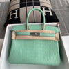 BIRKIN 30 MATTE MISSISSIPPIENSIS ALLIGATOR LEATHER VERT D'EAU WITH PALLADIUM HARDWARE (PHW)