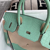 BIRKIN 30 MATTE MISSISSIPPIENSIS ALLIGATOR LEATHER VERT D'EAU WITH PALLADIUM HARDWARE (PHW)