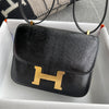 CONSTANCE 18 (MINI) LIZARD LEATHER NOIR WITH GOLD HARDWARE (GHW)