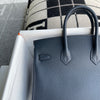 BIRKIN 25 EPSOM LEATHER BLEU NUIT WITH PALLADIUM HARDWARE (PHW)