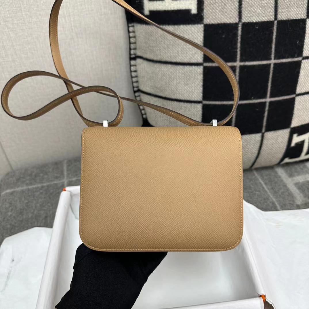 CONSTANCE 18 (MINI) EPSOM LEATHER CHAI WITH PALLADIUM HARDWARE (PHW)