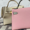 MINI KELLY II (20) CHEVRE LEATHER HSS ROSE SAKURA & GRIS PERLE WITH GOLD HARDWARE (GHW)