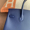 BIRKIN 25 EPSOM LEATHER BLUE SAPPHIRE WITH GOLD HARDWARE (GHW)