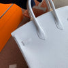 BIRKIN 25 EPSOM LEATHER BLANC (WHITE) WITH PALLADIUM HARDWARE (PHW)