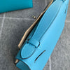 KELLY POCHETTE SWIFT LEATHER BLEU DU NORD WITH PALLADIUM HARDWARE (PHW)