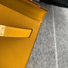 MINI KELLY II (20) EPSOM LEATHER JAUNE AMBRE WITH GOLD HARDWARE (GHW)