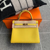 KELLY 25 TOGO LEATHER JAUNE DE NAPLES WITH GOLD HARDWARE (GHW)