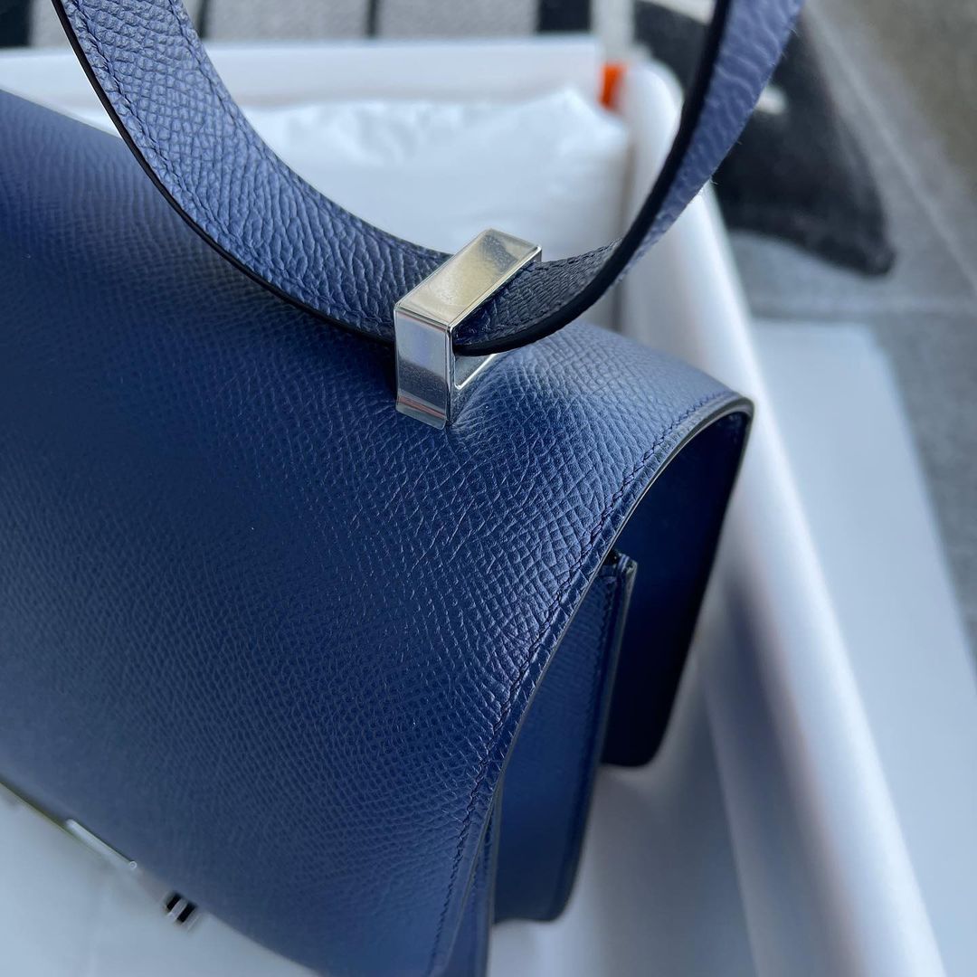 CONSTANCE 24 EPSOM LEATHER BLUE SAPPHIRE WITH PALLADIUM HARDWARE (PHW)