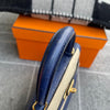 KELLY 25 OSTRICH LEATHER BLEU SAPHIR WITH GOLD HARDWARE (GHW)