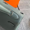 KELLY 28 TOGO LEATHER VERT AMANDE WITH PALLADIUM HARDWARE (PHW)