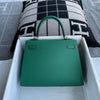 KELLY 25 EPSOM LEATHER VERT VERTIGO WITH GOLD HARDWARE (GHW)