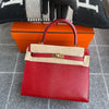 KELLY 25 LIZARD LEATHER ROUGE WITH GOLD HARDWARE (GHW)