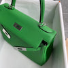 KELLY 28 TOGO LEATHER BAMBOO (GREEN) WITH PALLADIUM HARDWARE (PHW)