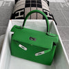 KELLY 28 TOGO LEATHER BAMBOO (GREEN) WITH PALLADIUM HARDWARE (PHW)