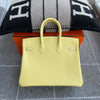 BIRKIN 25 SWIFT LEATHER JAUNE POUSSIN WITH GOLD HARDWARE (GHW)