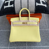 BIRKIN 25 SWIFT LEATHER JAUNE POUSSIN WITH GOLD HARDWARE (GHW)