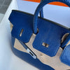 BIRKIN 25 LIZARD LEATHER 7T BLUE ELECTRIC WITH PALLADIUM HARDWARE (PHW)