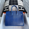 BIRKIN 25 LIZARD LEATHER 7T BLUE ELECTRIC WITH PALLADIUM HARDWARE (PHW)