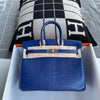 BIRKIN 25 LIZARD LEATHER 7T BLUE ELECTRIC WITH PALLADIUM HARDWARE (PHW)