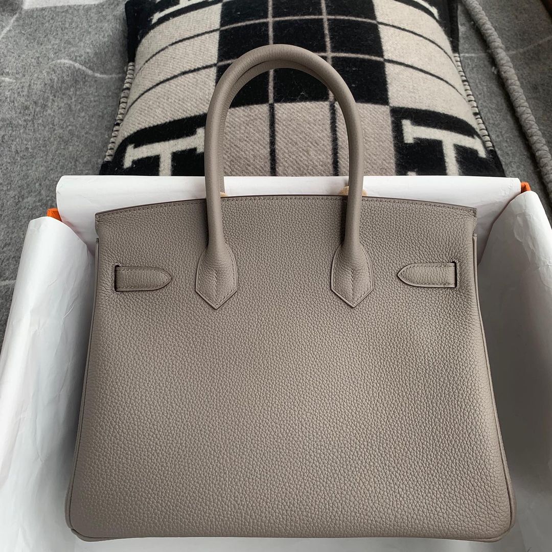 BIRKIN 30 TOGO LEATHER GRIS ASPHALTE WITH GOLD HARDWARE (GHW)