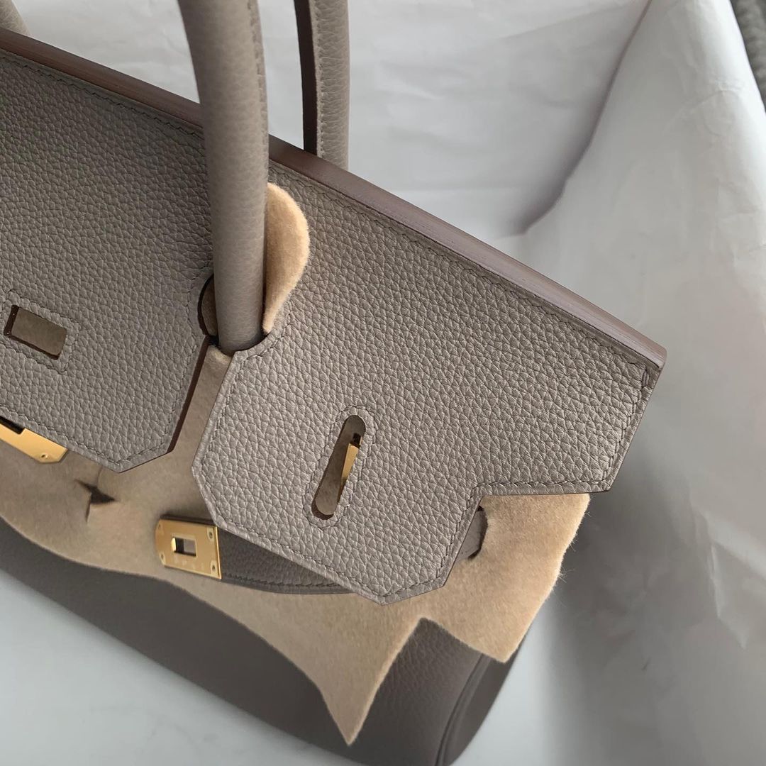 BIRKIN 30 TOGO LEATHER GRIS ASPHALTE WITH GOLD HARDWARE (GHW)