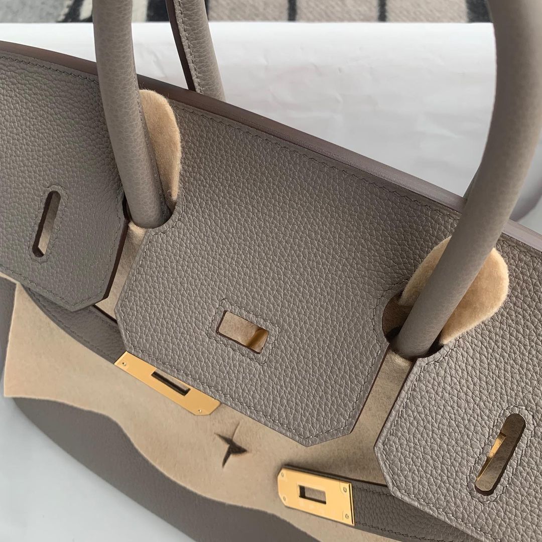 BIRKIN 30 TOGO LEATHER GRIS ASPHALTE WITH GOLD HARDWARE (GHW)