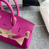 BIRKIN 25 TOGO LEATHER ROSE POURPRE EITH PALLADIUM HARDWARE (PHW)