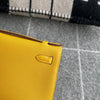 KELLY POCHETTE EPSOM LEATHER EPSOM JAUNE AMBRE WITH GOLD HARDWARE (GHW)