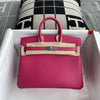 BIRKIN 25 EPSOM LEATHER ROSE POURPRE PALLADIUM HARDWARE (PHW)