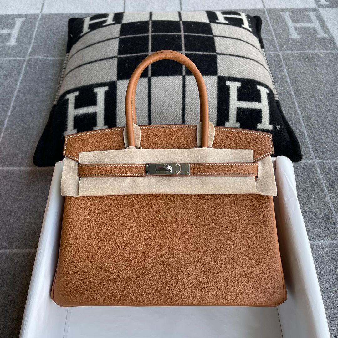 BIRKIN 30 TOGO LEATHER GOLD WITH PALLADIUM HARDWARE (PHW)