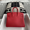 BIRKIN 25 TOGO LEATHER ROUGE CASAQUE WITH PALLADIUM HARDWARE (PHW)