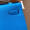 KELLY POCHETTE EPSOM LEATHER BLEU HYDRA WITH GOLD HARDWARE (GHW)