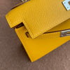 MINI KELLY II (20) EPSOM LEATHER JAUNE AMBRE WITH PALLADIUM HARDWARE (PHW)