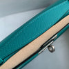 KELLY POCHETTE EPSOM LEATHER VERT VERONE WITH PALLADIUM HARDWARE (PHW)