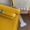 MINI KELLY II (20) EPSOM LEATHER JAUNE AMBRE WITH PALLADIUM HARDWARE (PHW)