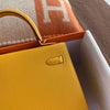 KELLY 25 EPSOM LEATHER JAUNE AMBRE WITH GOLD HARDWARE (GHW)