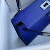 MINI KELLY II (20) EPSOM LEATHER BLEU ELECTRIQUE WITH PALLADIUM HARDWARE (PHW)