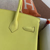 BIRKIN 30 EPSOM LEATHER LIME WITH GOLD HARDWARE (GHW)