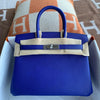 BIRKIN 30 EPSOM LEATHER BLEU ELECTRIQUE WITH PALLADIUM HARDWARE (PHW)