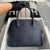 BOLIDE 31 CLEMENCE LEATHER BLEU NUIT WITH GOLD HARDWARE (GHW)