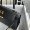 KELLY 28 EPSOM LEATHER NOIR (BLACK) WITH GOLD HARDWARE (GHW)