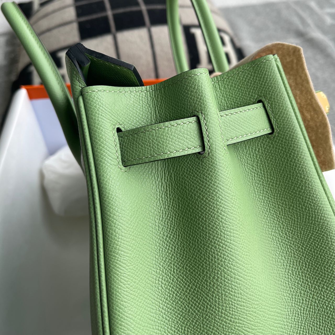 BIRKIN 30 EPSOM LEATHER VERT CRIQUET WITH GOLD HARDWARE (GHW)