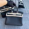 BIRKIN 25 TOGO LEATHER NOIR (BLACK) WITH PALLADIUM HARDWARE (PHW)