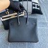 BIRKIN 25 TOGO LEATHER NOIR (BLACK) WITH PALLADIUM HARDWARE (PHW)