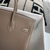 BIRKIN 25 TOGO LEATHER ETOUPE WITH PALLADIUM HARDWARE (PHW)