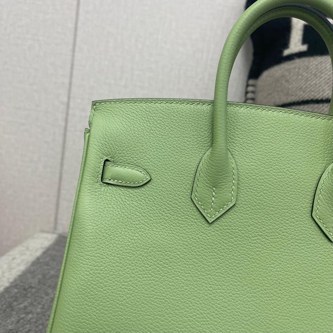 BIRKIN 25 EVERCOLOR LEATHER VERT CRIQUET WITH GOLD HARDWARE (GHW)